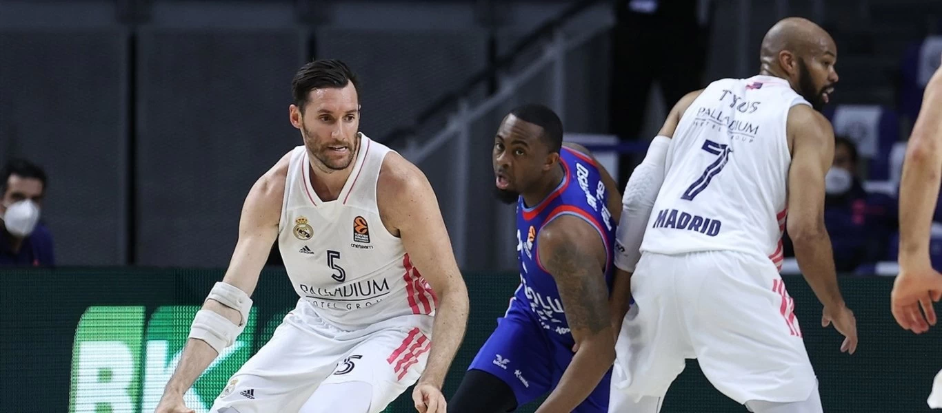 Ρεάλ Μαδρίτης - Αναντολού Εφές 80-76: Επική ανατροπή για τους Μαδριλένους